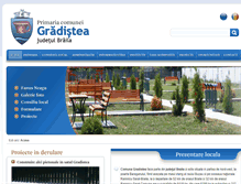 Tablet Screenshot of primariagradisteabraila.ro